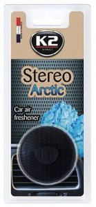 Samochodowy odświeżacz powietrza w formie głośniczka - K2 Stereo Arctic