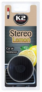 Samochodowy odświeżacz powietrza w formie głośniczka - K2 Stereo Lemon