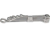 Klucze płasko-oczkowe 6-19mm, kpl. 8szt. clip