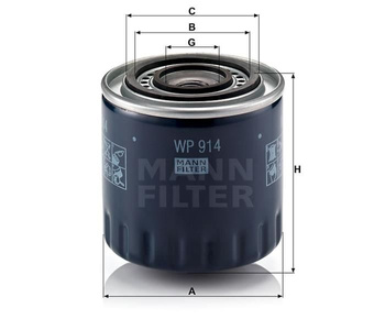 Filtr oleju Mann WP 914