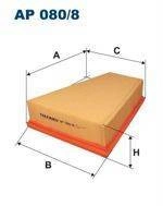 Filtr powietrza Filtron AP 080/8