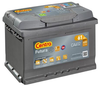 Akumulator 61Ah 600A Centra Futura CA612 P+