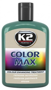 Koloryzujący wosk nabłyszczający - K2 Color Max 200 Ml Ciemnozielony