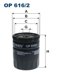 Filtr oleju Filtron OP 616/2