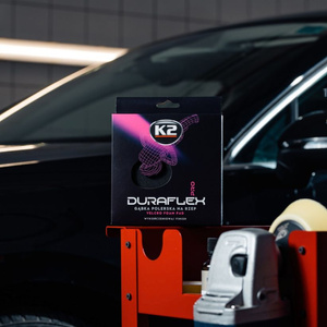 Wykończeniowa, nacinana, mocowanie - rzep, średnica 150 mm - K2 Duraflex Gąbka Polerska Wykończeniowa