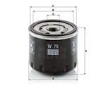 Filtr oleju Mann W 79