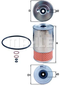 Filtr oleju Knecht OX 38D
