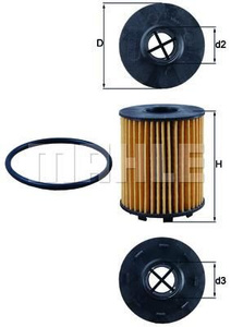 Filtr oleju Knecht OX 371D