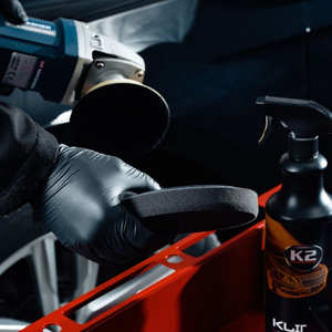 Wykończeniowa, nacinana, mocowanie - rzep, średnica 150 mm - K2 Duraflex Gąbka Polerska Wykończeniowa