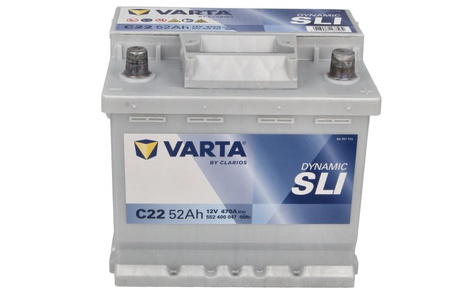 Akumulator Varta Blue Dynamic 52Ah 470A 552400047 P+ C22
