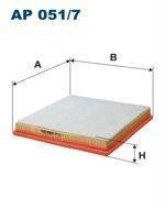 Filtr powietrza Filtron AP 051/7
