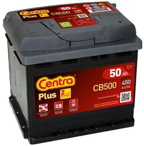 Akumulator 50Ah 450A Centra Plus CB500 P+