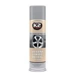 Srebrna farba do malowania felg samochodowych - K2 Srebrny Lakier Do Felg 500ml