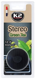 Samochodowy odświeżacz powietrza w formie głośniczka - K2 Stereo Green Tea