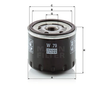 Filtr oleju Mann W 79
