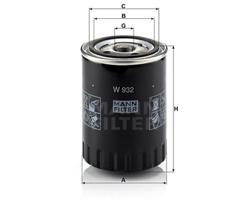 Filtr oleju Mann W 932