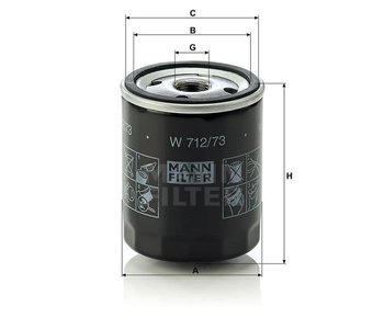 Filtr oleju Mann W 712/73