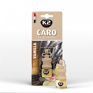 Samochodowy odświeżacz powietrza w formie zawieszki - K2 Caro Vanilla 4ml