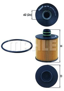 Filtr oleju Knecht OX 779D