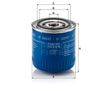 Filtr oleju Mann W 920/47