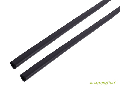 Odbojniki na rant drzwi, 65 cm, czarny mat, 2 szt.