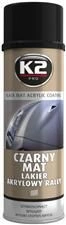 Szybkoschnąca czarna, matowa farba akrylowa - K2 Lakier Czarny Mat 500ml