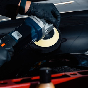 Wykończeniowa, nacinana, mocowanie - rzep, średnica 150 mm - K2 Duraflex Gąbka Polerska Wykończeniowa