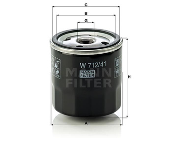 Filtr oleju Mann W 712/41