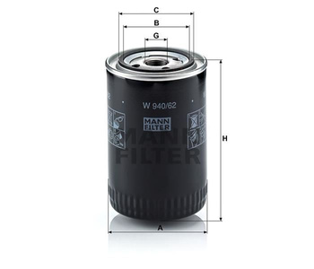 Filtr oleju Mann W 940/62