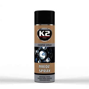 Wysokotemperaturowy, szybkoschnący smar miedziowy. - K2 Miedź Spray 400ml