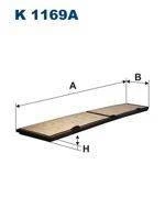 Filtr kabinowy Filtron K 1169A (węglowy)