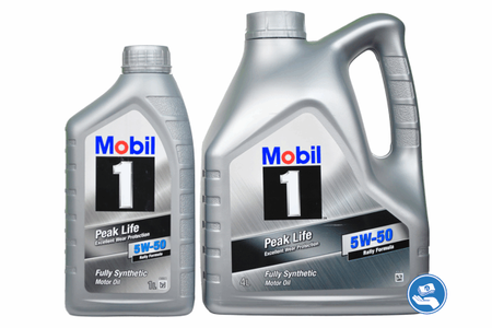 Mobil 1 Peak Life 5W-50 (Excellent Wear Protection) 4L + 1L