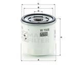 Filtr oleju Mann W 7008