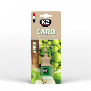 Samochodowy odświeżacz powietrza w formie zawieszki - K2 Caro Green Apple 4ml