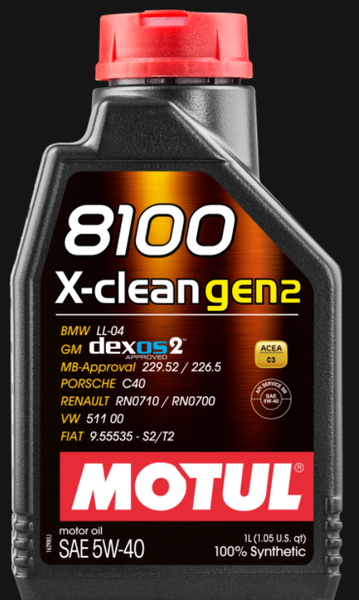 MOTUL 8100 X-CLEAN GEN2 5L - olej silnikowy 5W40