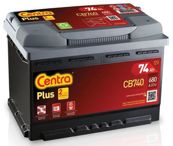 Akumulator 74Ah 680A Centra Plus CB740 P+